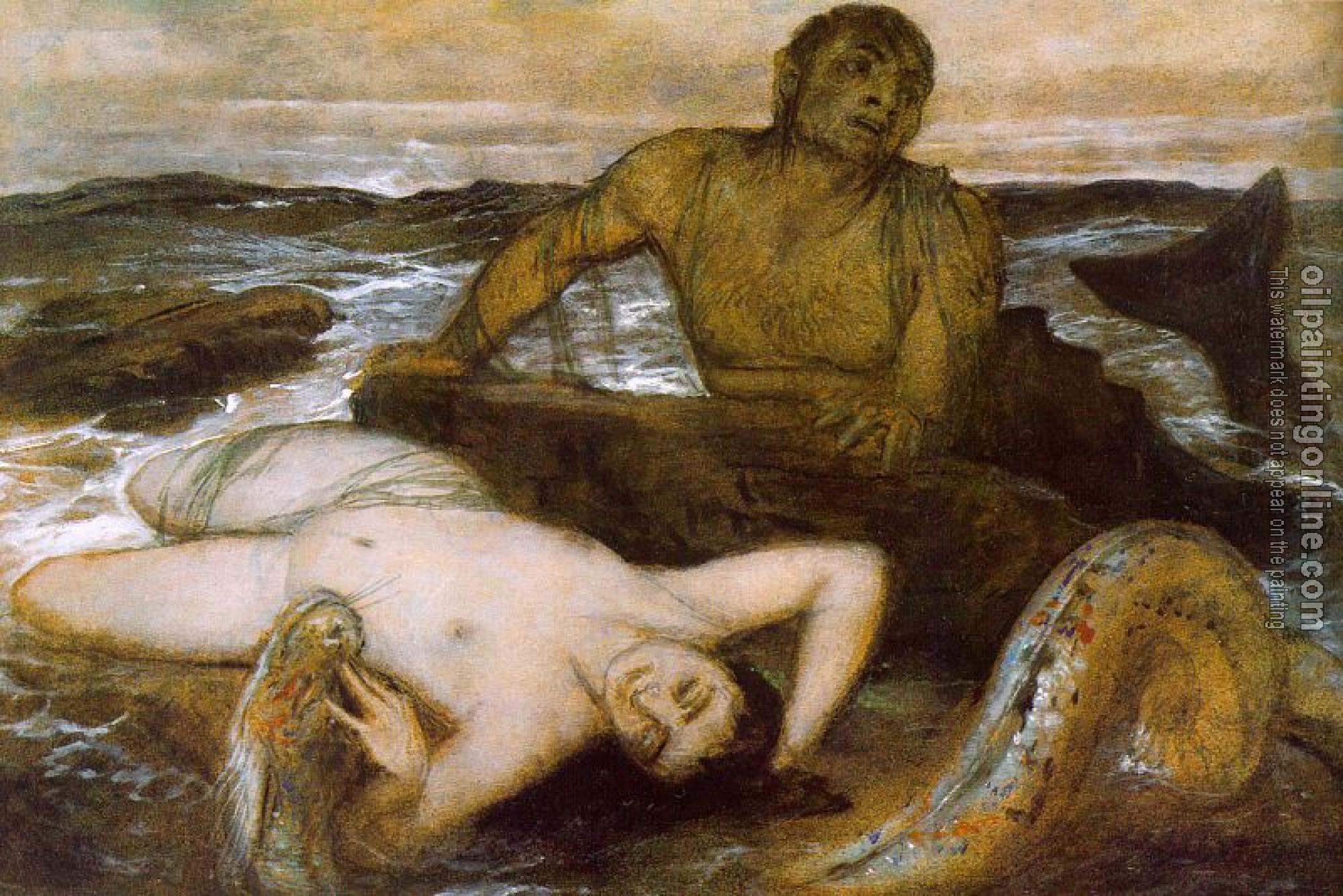 Bocklin, Amold - Triton and Nereid